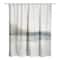 Cloudy Moody Toned Abstract 71" x 74" Shower Curtain